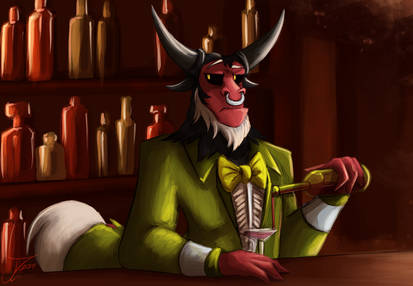 Fanart - MLP. Season 9, Tirek the Bartender