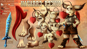 Comission. Navarro Rocino (Moogle) Ref Sheet