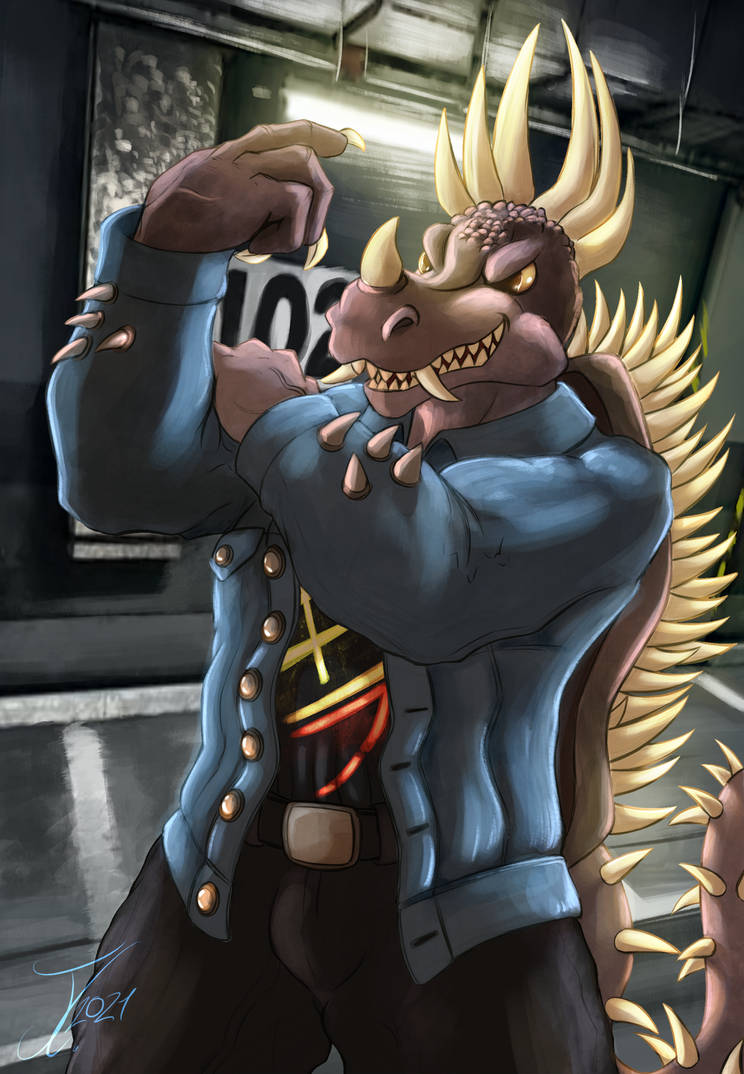 Kaiju ga Gotoku. Anguirus (Anguirou Sano) by jamescorck on DeviantArt