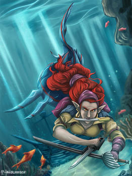 Artwork - Amber, the Pirate Mermaid