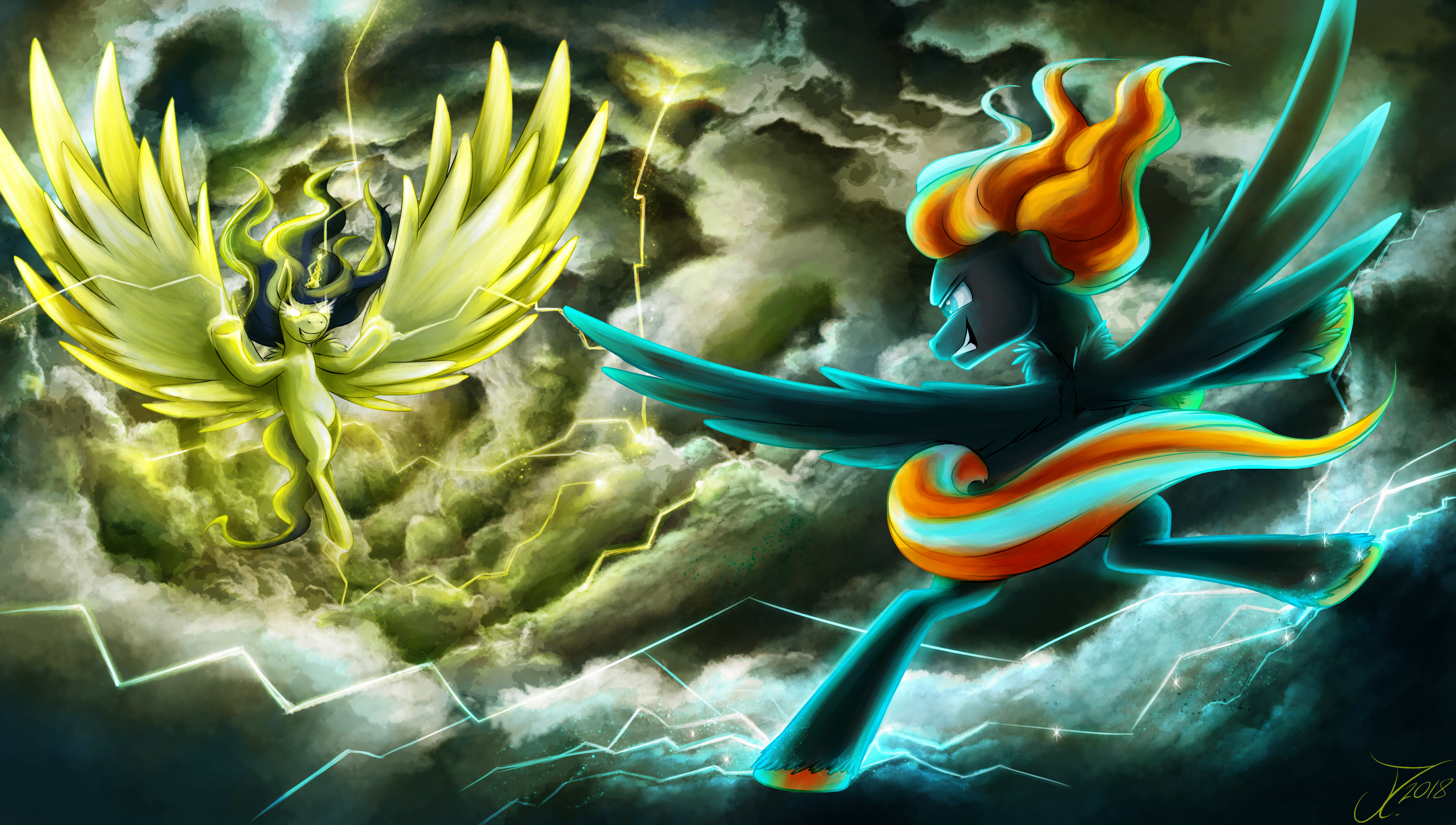 Fanart - MLP. Storm Sparring
