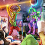 Fanart - MLP. Karaoke Night, Thorax Attack