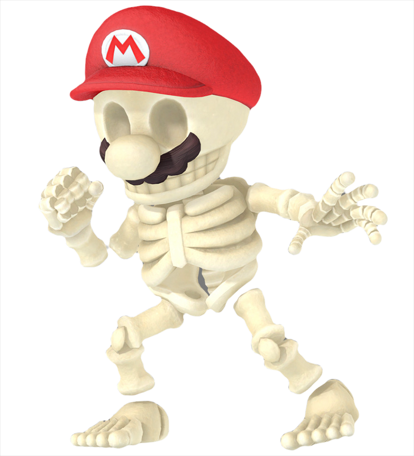 Skeleton Mario by Thred0 on DeviantArt