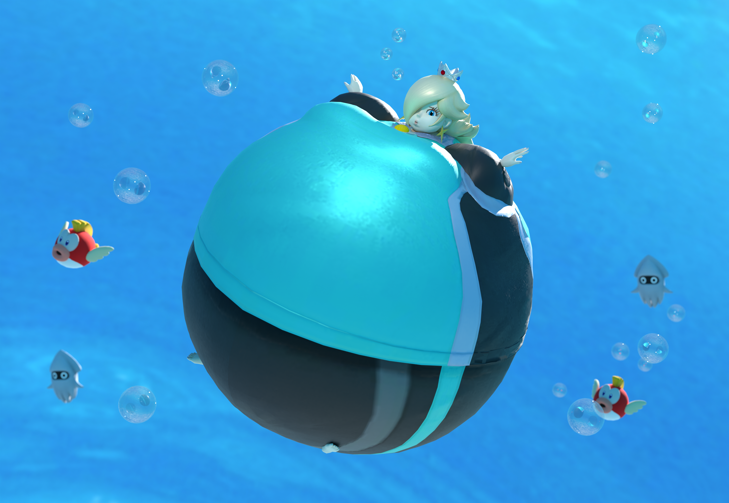 Undersea Inflation Rosalina Underwater Inflation by BlueCarnation0 on DeviantArt
