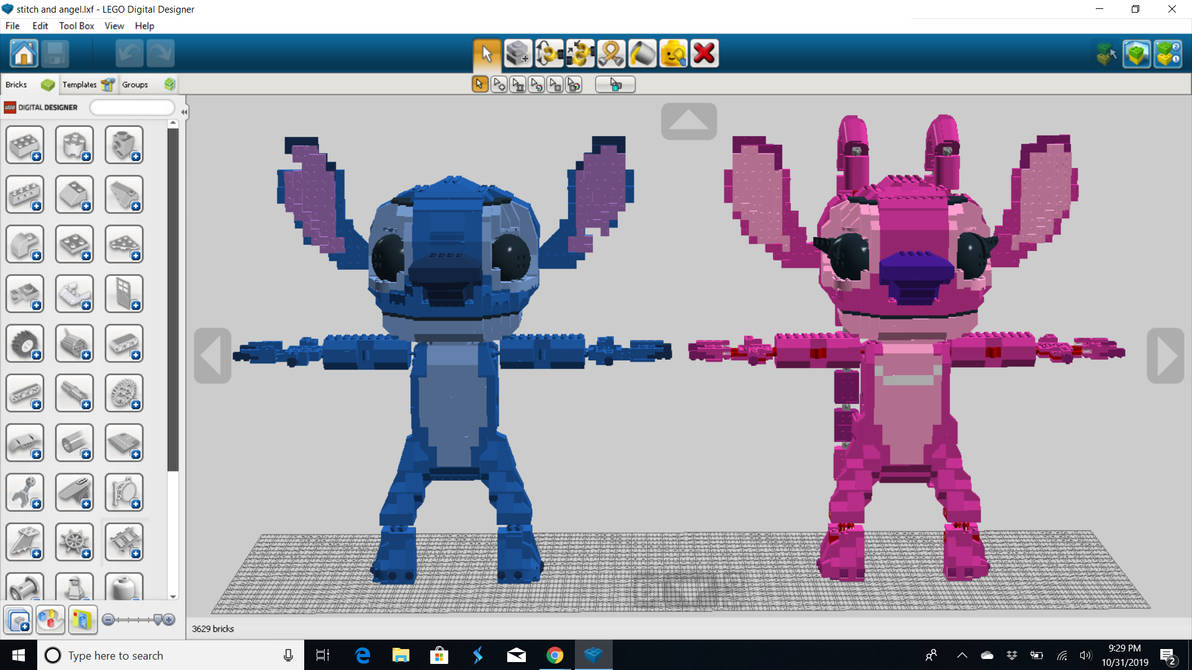 Stitch & Angel Lego Frame