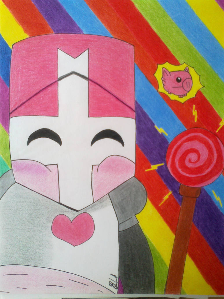 Toaster Knight castle crashers pink knight by Esteban-kun on DeviantArt