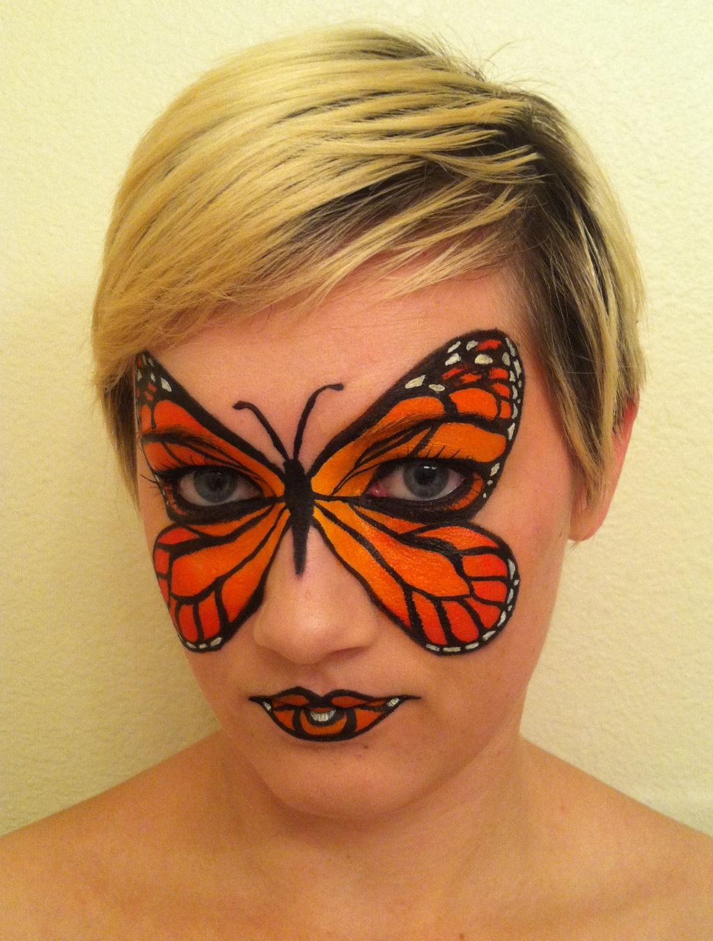 Monarch Butterfly Face Paint