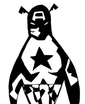 mignola style captain america