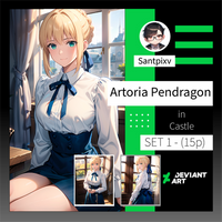 (15p) SET 1 Artoria Pendragon in Castle