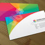 Rainbow petals business card 2