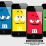 M and M chocolate iphone walls