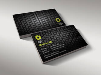 Black charcoal business card by Lemongraphic