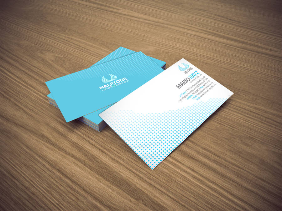 halftone business card by Lemongraphic