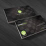 Green globe business card