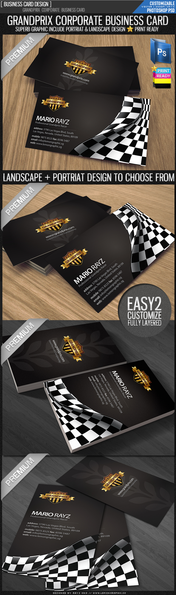 Grandprix business card