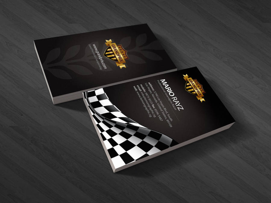 Grandprix business card by Lemongraphic
