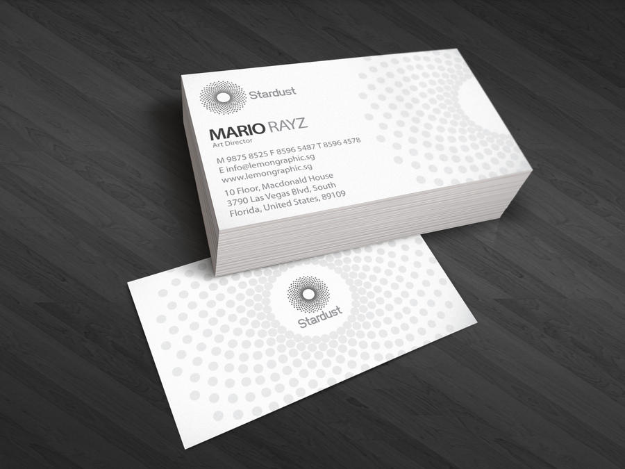 Stardust business card