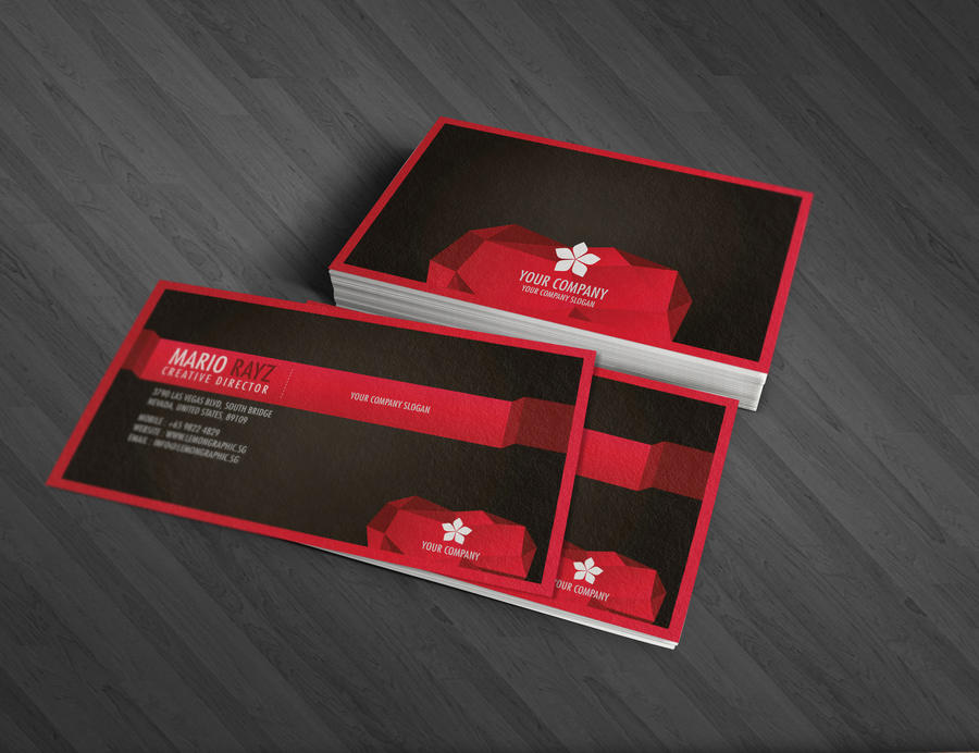 Edge corporate business card