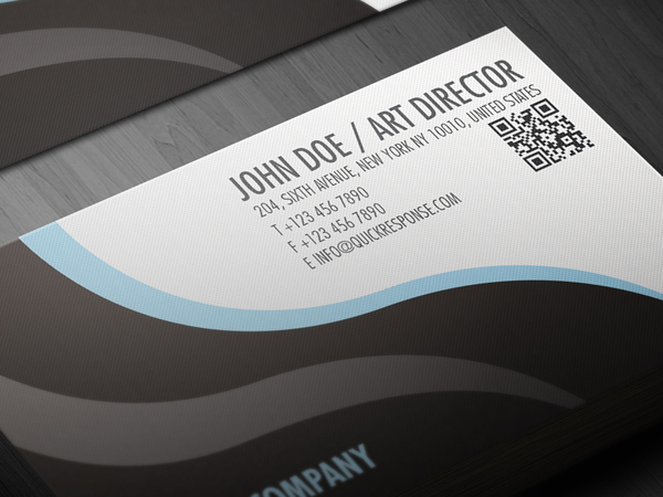 QR Quick Response business card design version 03