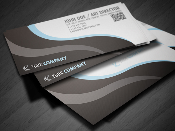 QR Quick Response business card design version 03