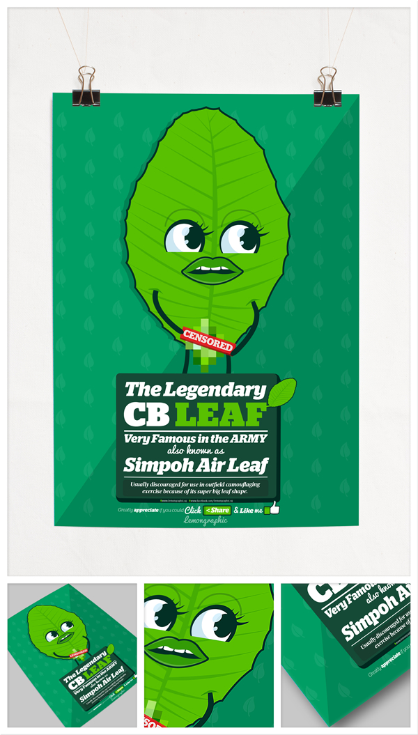 The legendary cb leaf character design