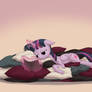 Twilight Sparkle Reading a Book- Redone