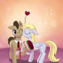 Derpy Kissing Doctor Whooves