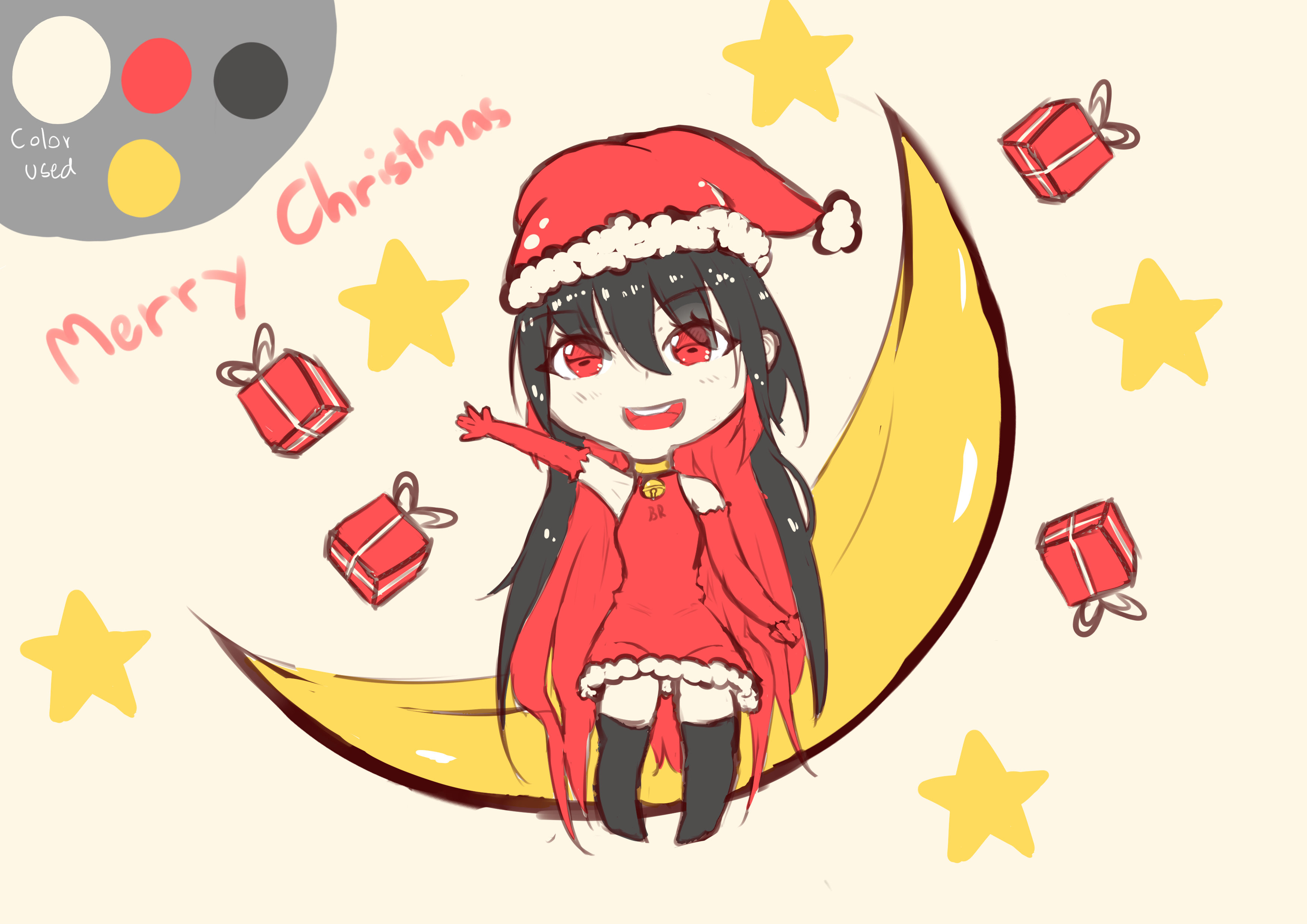 Santa on the moon!!?