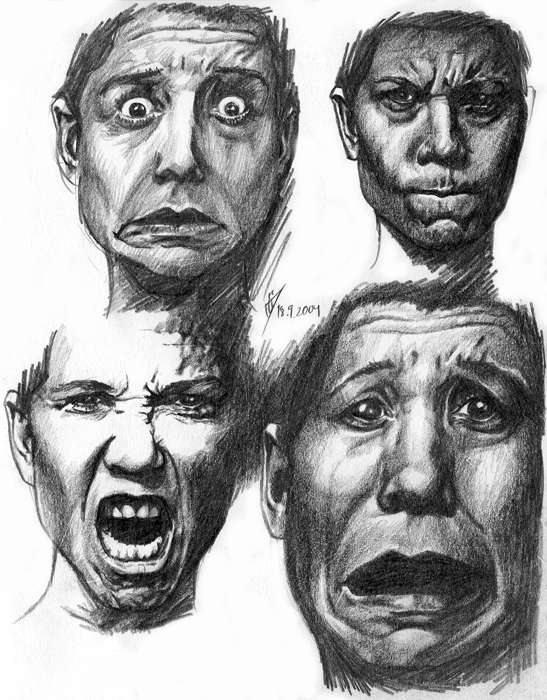 Facial Expression Study by signedup on DeviantArt
