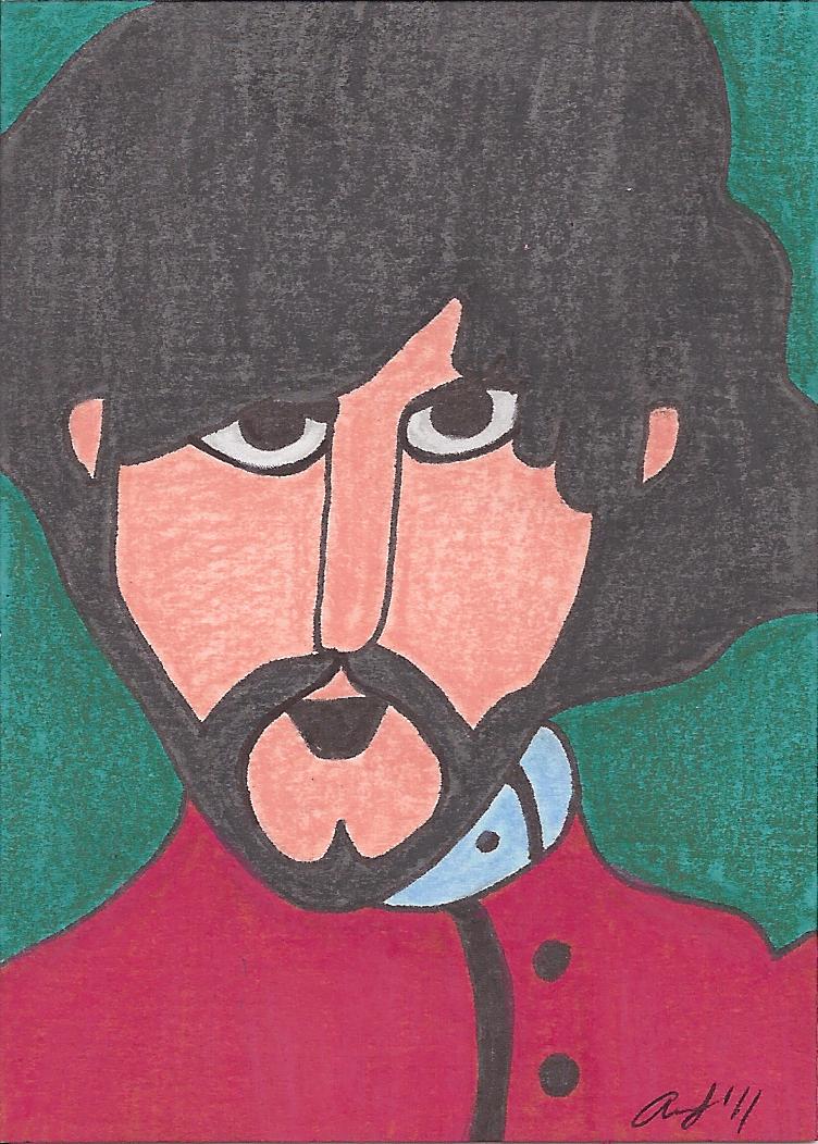 George Harrison Sketch Card