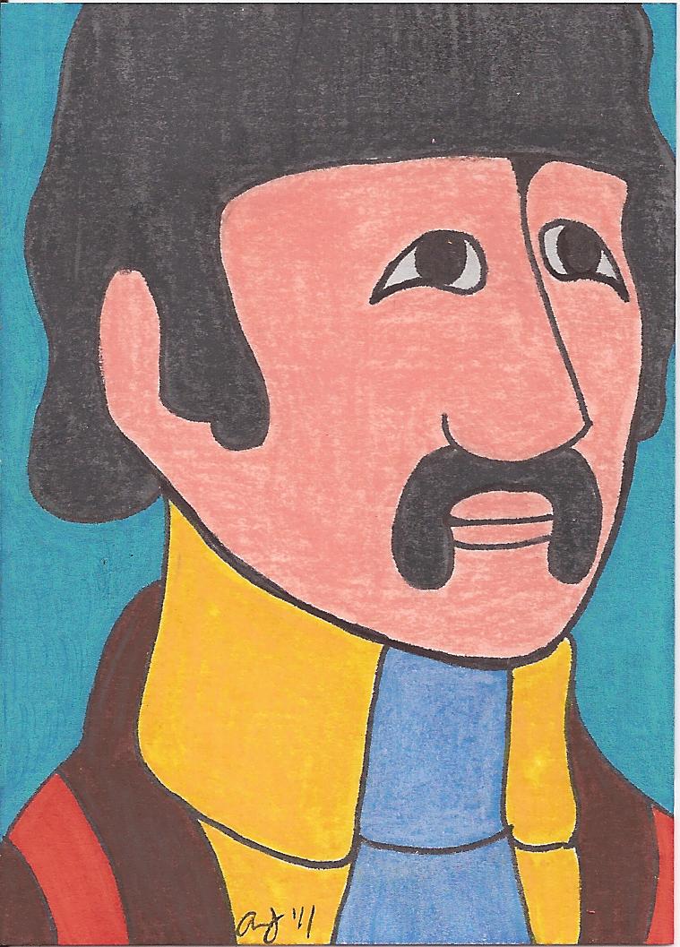 Ringo Starr Sketch Card