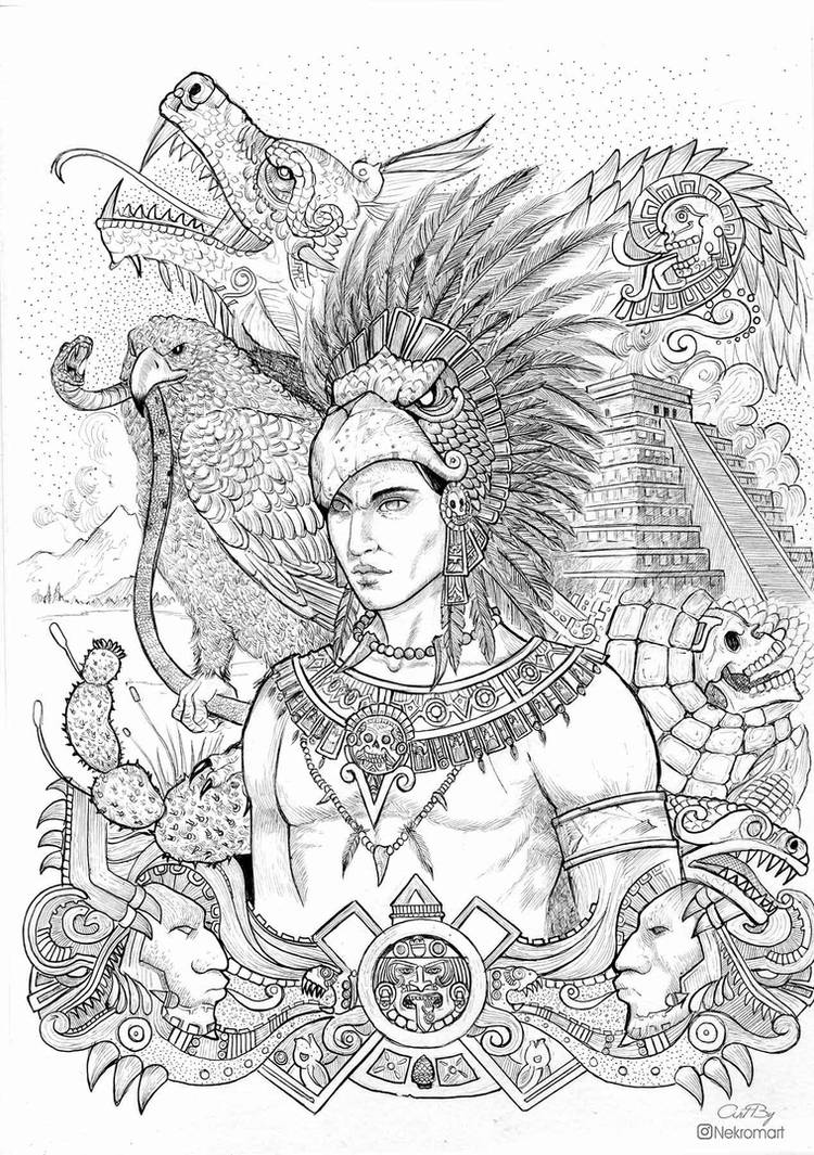 Guerrero Azteca by Nekromart on DeviantArt