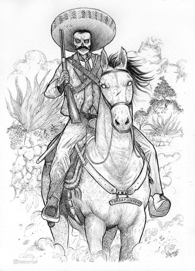 Revolutionary Emiliano Zapata by Nekromart on DeviantArt