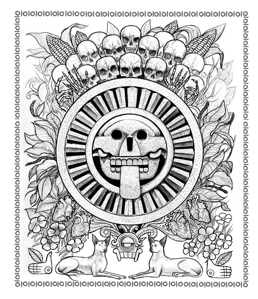 Disco de la Muerte Azteca by Nekromart on DeviantArt