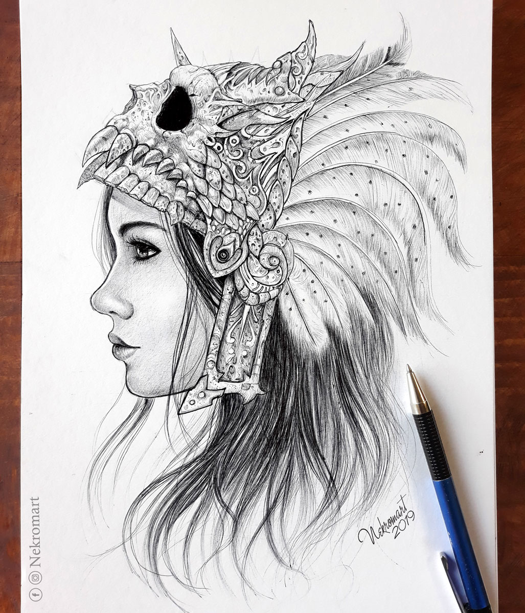 Aztec girl by Nekromart on DeviantArt