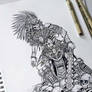 Skull Aztec(Mictlantecutli)
