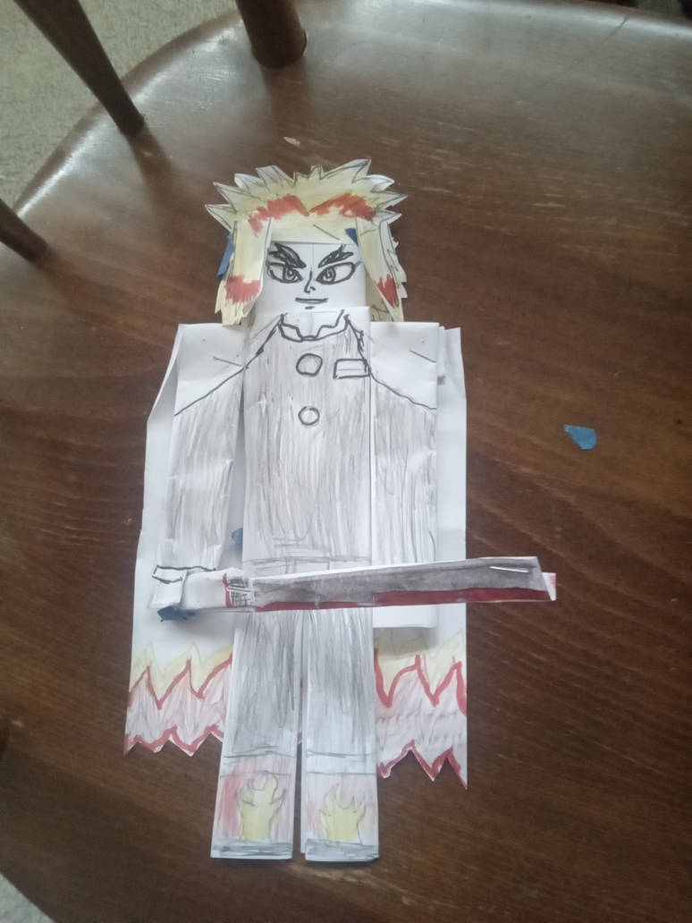 Paper rengoku doll by ironhide5748 on DeviantArt
