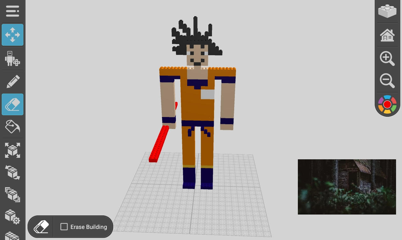 Goku Building Simple goku build Draw Bricks by ironhide5748 on DeviantArt