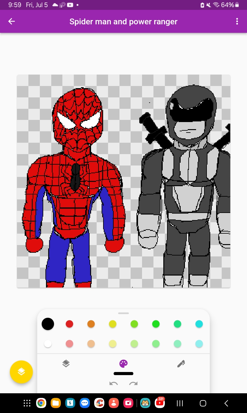 Spiderman/power ranger pixel v.1 by ironhide5748 on DeviantArt