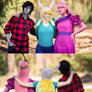 Adventure Time cosplay group