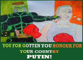 Captain Mask punching Vladimir Putin!