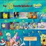 Top 10 favorite Spongebob Episodes