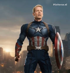 Bruce Willis as old Captain America