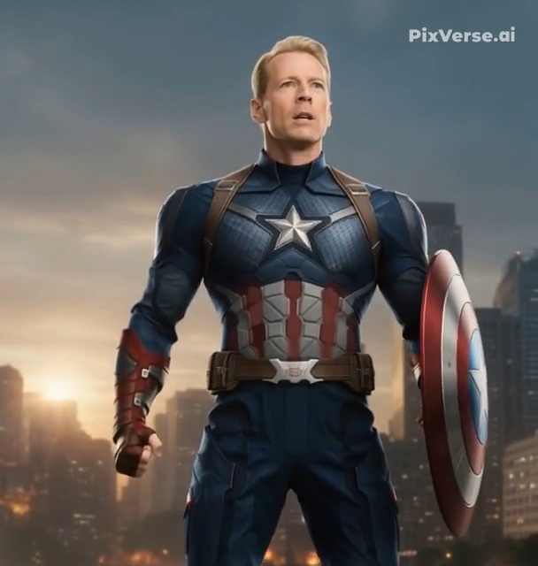 Bruce Willis as old Captain America