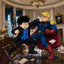 Dennis's as Homelander and Billy Butcher