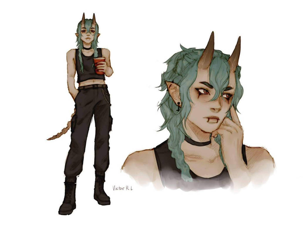 Demon OC by vic-row-art on DeviantArt
