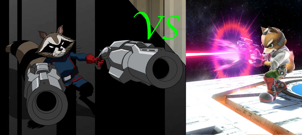 Rocket Raccoon vs. Fox McCloud by JapaneseAnimeBeetleX on DeviantArt