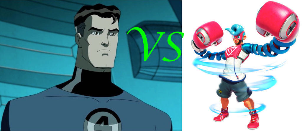 Mister Fantastic vs. Spring Man by JapaneseAnimeBeetleX on DeviantArt
