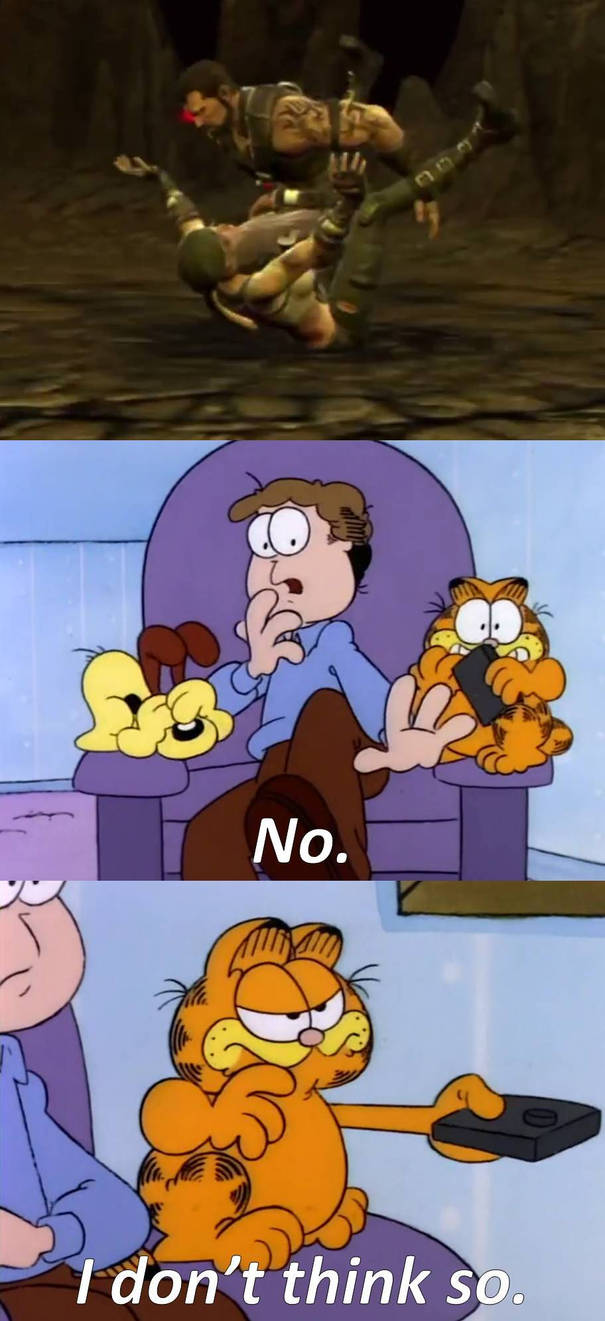 Garfield Changes The Channel Kano Fatality By Japanese Anime Gamer On Deviantart Garfield Changes The Channel Kano Fatality By Japanese Anime Gamer On Deviantart