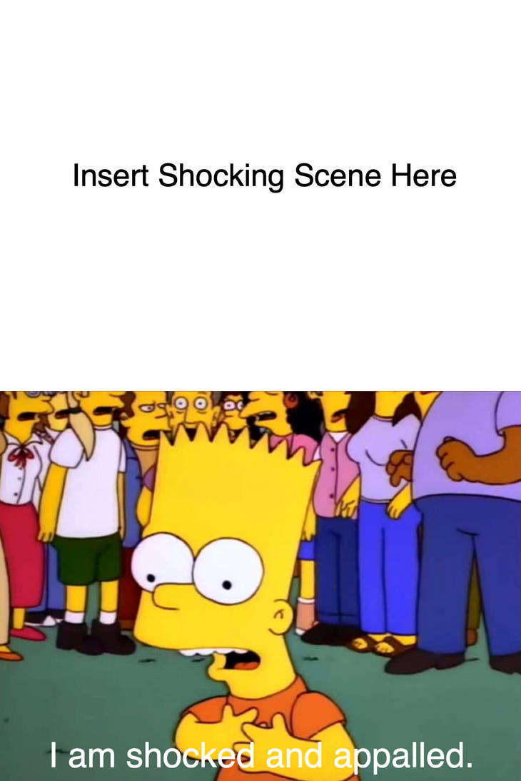 Bart Shocked and Appalled Blank Meme by JapaneseAnimeBeetleX on DeviantArt